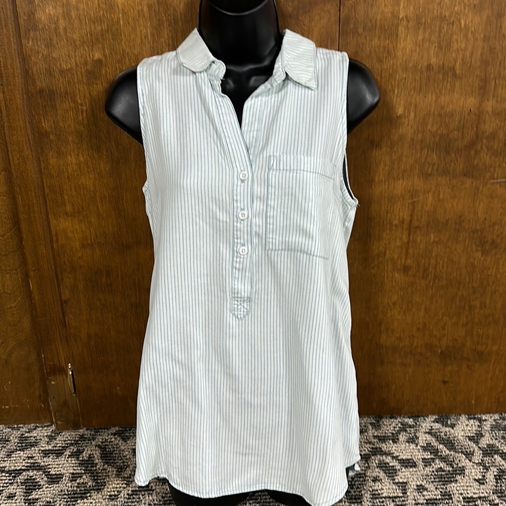 Thread & Supple Collared Tank